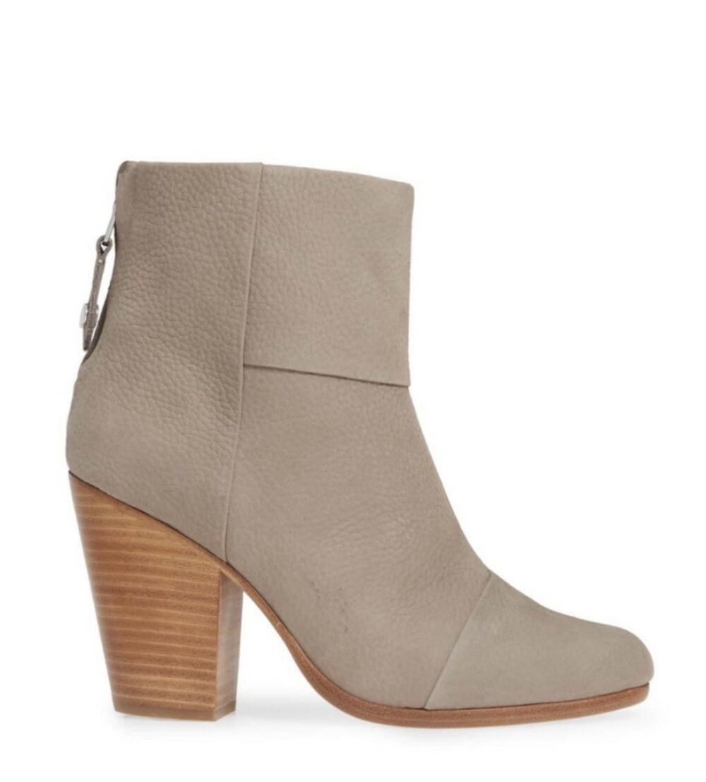 Rag & Bone Newbury Boots Booties •40/ US 9• Lt Grey Taupe Original Style $495